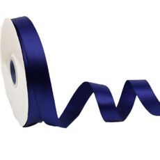 Nastro in poliestere da 2,5 cm x 91 m, per confezioni regalo, decorazioni per torte e matrimoni, colore: blu navy 370