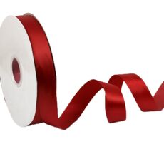 Nastro in poliestere da 2,5 cm x 91 m, confezione regalo, decorazione per torte e matrimoni, colore: rosso scuro 260