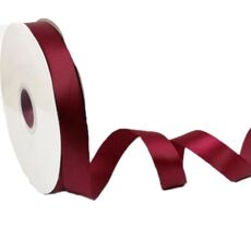 Nastro in poliestere da 2,5 cm x 91 m, confezione regalo, decorazione per torte e matrimoni, colore: viola, rosso vino 275