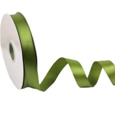 Nastro in poliestere da 2,5 cm x 91 m, per confezioni regalo, decorazioni per torte e matrimoni, colore: verde muschio 563