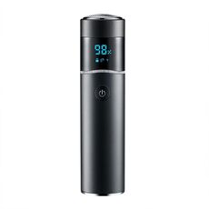 S-1090 IPX7 impermeabile 8D portatile LED display digitale rotondo rasoio elettrico (nero)