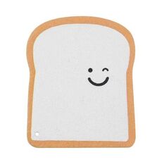 Simpatica spazzola in spugna per pasta di legno assorbente per toast, per lavare i piatti, strumento per la pulizia della cucina, stile: Smile Face