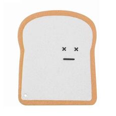Carino Toast Assorbente Polpa di Legno Spugna Spazzola Lavastoviglie Panno Cucina Strumento Pulizia, Stile: X-Face