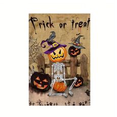 Ciondolo con bandiera da giardino Decorazione di Halloween Bandiera appesa (modello C)