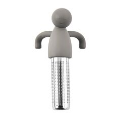 Filtro per il tè a forma di uomo in acciaio inossidabile 304 (grigio)
