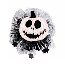 Fermagli per capelli di Halloween Accessori per capelli Bambini Festa Travestimenti Gioielli, Stile: Zucca bianca Demone