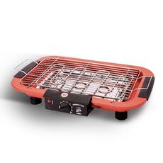 Griglia elettrica da 1800 W, barbecue da casa, spina UK (rosso)