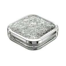 Distributore di medicinali portatile, organizer in plastica da viaggio, stile: piccolo grigio trasparente