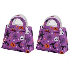 2 pezzi/confezione fai da te Halloween Candy Bag Bambini Dress-Up Feltro Regalo Borsa (ragno ragnatela scheletro zucca)