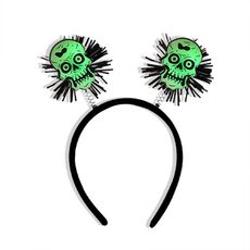 Accessori per capelli horror di Halloween, fascia luminosa, oggetti di scena luminosi per feste, colore: teschio
