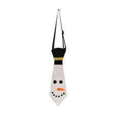 Natale Bambini Cartone Animato Cravatte Festa di Natale Prestazioni Costume Props, Colore: Pupazzo di neve faccia