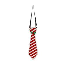 Natale Bambini Cartone Animato Cravatte Festa di Natale Prestazioni Costume Props, Colore: Rosso Bianco Strisce