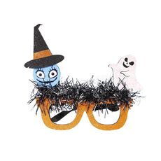 Decorazione per feste di Halloween Occhiali da mascherata Costume da strega Fantasma Teschio