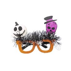 Decorazione per feste di Halloween, occhiali, costumi in maschera, teschio di zucca