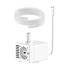Innovator Group Pompa erogatrice d'acqua per animali domestici USB 5V Pompa per acqua DC senza spazzole silenziosa Micro Drenaggio automatico + tubo da 1 m