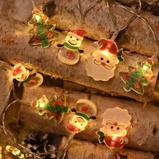 Luci di Natale a LED, decorazioni per alberi di Natale, decorazioni per scene di festa, lunghezza: 6 m, 40 luci USB a luce costante (combinazione)