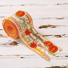 Nastro del Ringraziamento multiuso da 4,55 m x 6,3 cm, confezione regalo per la stagione del raccolto (B)