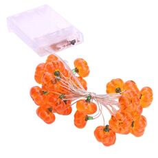 LED Halloween 3D zucca stringa luci bar negozio atmosfera scena layout lanterne decorative, stile: 30 LED lampeggianti (bianco caldo)