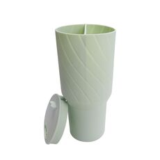 Per Stanley Cup 2-scomparto in silicone diviso, dimensioni: 40oz (verde)