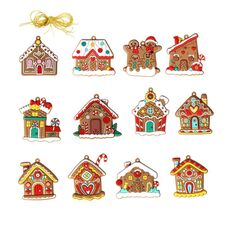 12 pezzi/set decorazioni natalizie per la casa pendenti in PVC ornamenti per alberi di Natale appesi scena disposizione oggetti di scena