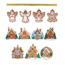 11 pezzi/set decorazioni natalizie per la casa pendenti in PVC ornamenti per alberi di Natale appesi scena disposizione puntelli