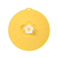 Piccolo coperchio in silicone per alimenti da cucina, per uso domestico, antipolvere (giallo)