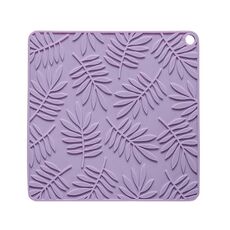 Tappetino isolante termico in silicone quadrato da 9,5 cm per uso domestico, resistente alle alte temperature, per la cottura al forno (viola lavanda)
