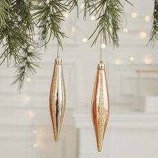 2 pezzi Decorazione Natalizia Albero di Natale Ciondolo Ornamento Appeso, Stile: Ghiacciolo