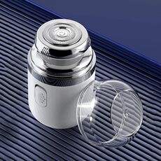 TY-500 2 in 1 Mini Rasoio Elettrico Portatile Ricaricabile Rasoio da Barba (Bianco)