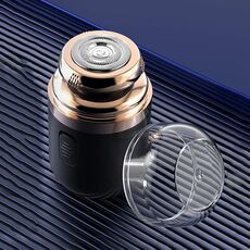 TY-500 2 in 1 Mini Rasoio Elettrico Portatile Ricaricabile Rasoio da Barba (Nero)