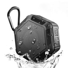Altoparlante stereo Bluetooth Bluetooth impermeabile BT508 con microfono incorporato con microfono incorporato, supporto chiamate a mani libere e scheda TF e FM, distanza Bluetooth: 10m (nero)