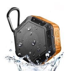 Speaker stereo Bluetooth BT508 Bluetooth impermeabile con microfono incorporato con microfono incorporato, supporto chiamate a mani libere e scheda TF e fm, distanza Bluetooth: 10m (arancione)