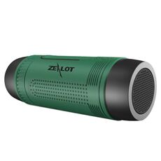 Altoparlante Bluetooth impermeabile da esterno multifunzionale Zealot S1, batteria da 4000 mAh, Per iPhone, Galaxy, Sony, Lenovo, HTC, Huawei, Google, LG, Xiaomi, altri smartphone (verde)