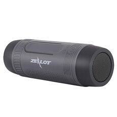Altoparlante Bluetooth impermeabile da esterno multifunzionale Zealot S1, batteria da 4000 mAh, Per iPhone, Galaxy, Sony, Lenovo, HTC, Huawei, Google, LG, Xiaomi, altri smartphone (grigio)