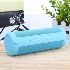 Altoparlante stereo Bluetooth portatile impermeabile T2 3ATM, con microfono e LED integrati e gancio per appendere, supporto per chiamate in vivavoce e scheda TF, distanza Bluetooth: 10 m (blu)