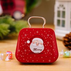 Decorazioni natalizie a forma di borsa Scatola di caramelle Regalo per bambini Scatola di ferro (A)