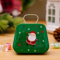 Decorazioni natalizie a forma di borsa Scatola di caramelle Regalo per bambini Scatola di ferro (B)