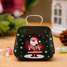 Decorazioni natalizie a forma di borsa Scatola di caramelle Regalo per bambini Scatola di ferro (C)
