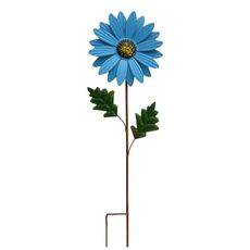 Disposizione del paesaggio del giardino del prato esterno Inserti decorativi in ​​ferro per fiori (blu)