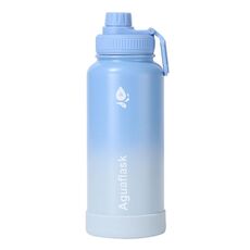 Aguaflask 1000ml 304 Tazza isolata in acciaio inossidabile Grande capacità Thermos Bottiglia sottovuoto Bollitore sportivo portatile per esterni (blu)