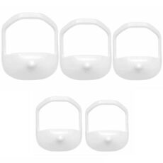 5 pezzi / set modello guida per lo styling della barba strumenti di assistenza alla rasatura per uomo (bianco)