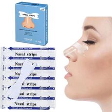 30 pezzi/confezione di strisce nasali trasparenti per migliorare il sonno, ridurre il russare 66x19mm