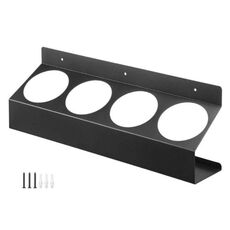 YH001 Supporto per bombolette spray in metallo da parete con capacità di 4 lattine per garage, rimorchio chiuso, officina, spazio di lavoro
