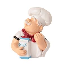 Home Cartoon Chef Power Cord Organizer Cucina Storage Potenti ganci adesivi, Stile: Latte
