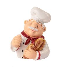 Home Cartoon Chef Power Cord Organizer Cucina Storage Potenti ganci adesivi, stile: pane