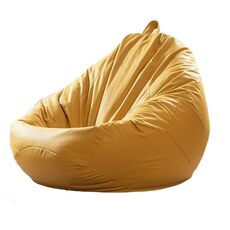 Poltrona a sacco 90x100cm Fodera in tessuto tecnico impermeabile (giallo)
