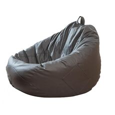 Poltrona a sacco 90x100cm Fodera in tessuto tecnico impermeabile (grigio)