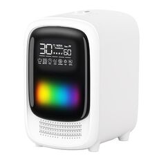 FS101 3.5L Luce colorata Casa Bluetooth Musica Aromaterapia Umidificatore, Spec: Spina USA (Bianco)