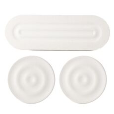3 pezzi/set tappetino assorbente per piano di lavoro del bagno tappetino per asciugatura di diatomite per cucina rubinetto lavandino vassoio in pietra ad asciugatura rapida (bianco)