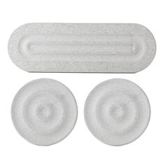 3 pezzi/set tappetino assorbente per piano di lavoro del bagno tappetino per asciugatura di diatomite per rubinetto lavandino vassoio in pietra ad asciugatura rapida (grigio chiaro)